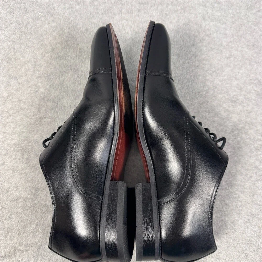 Florsheim Carino Men's Size 7N Oxford Dress Shoes Black Cap Toe Lace Up